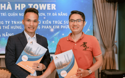 Buổi ký kết hợp tác OA Architect và HP Tower 21 tầng
