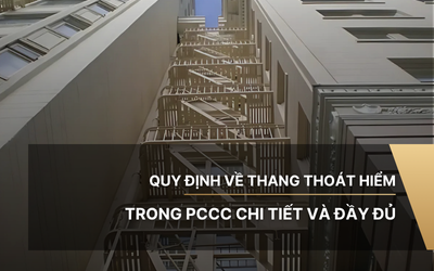 Quy định về thang thoát hiểm trong PCCC chi tiết và đầy đủ