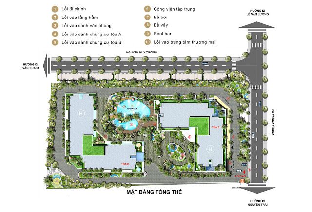 Mặt bằng tổng thể chung cư (Nguồn: Sưu tầm)