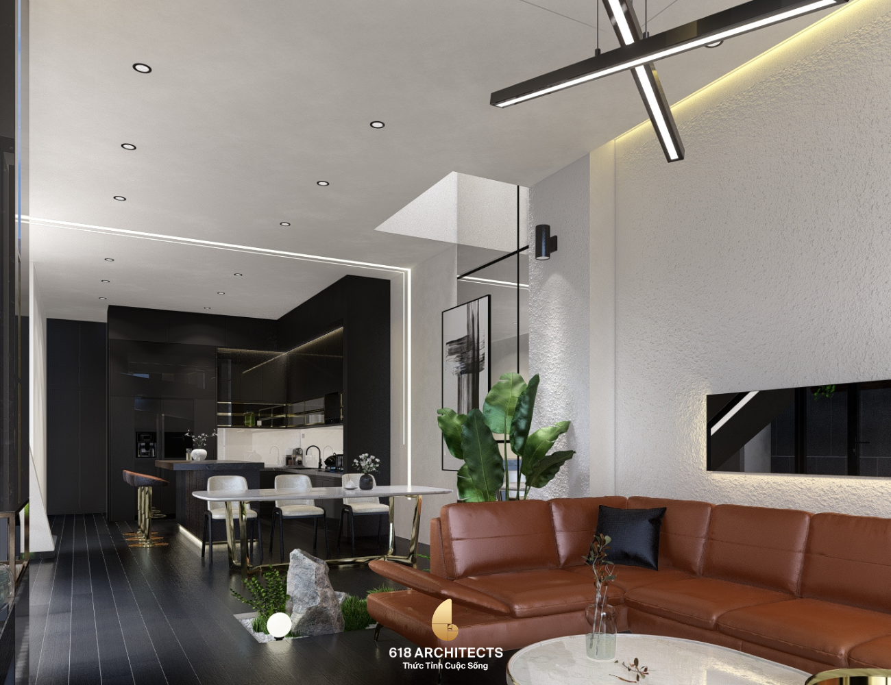 Thiết kế nội thất căn hộ chung cư theo phong cách hiện đại