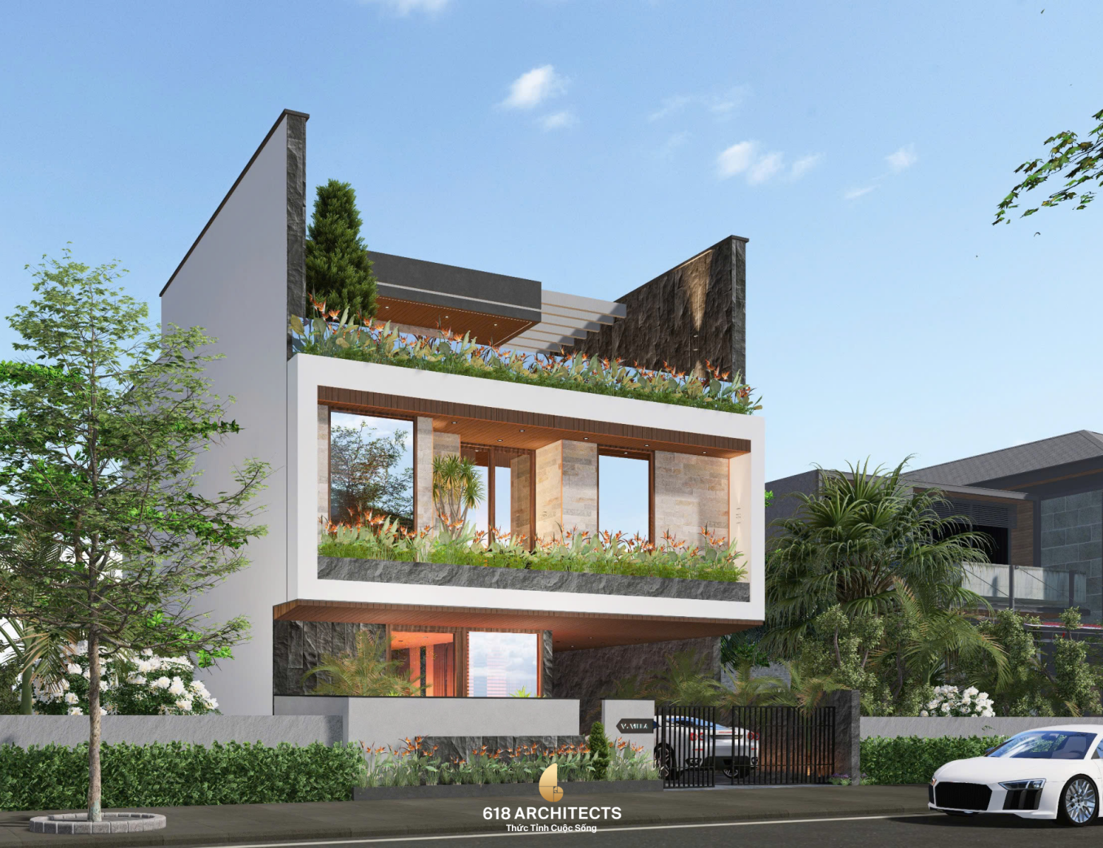 Dự án biệt thự nghỉ dưỡng V–villa 3 tầng view biển Sơn Trà.