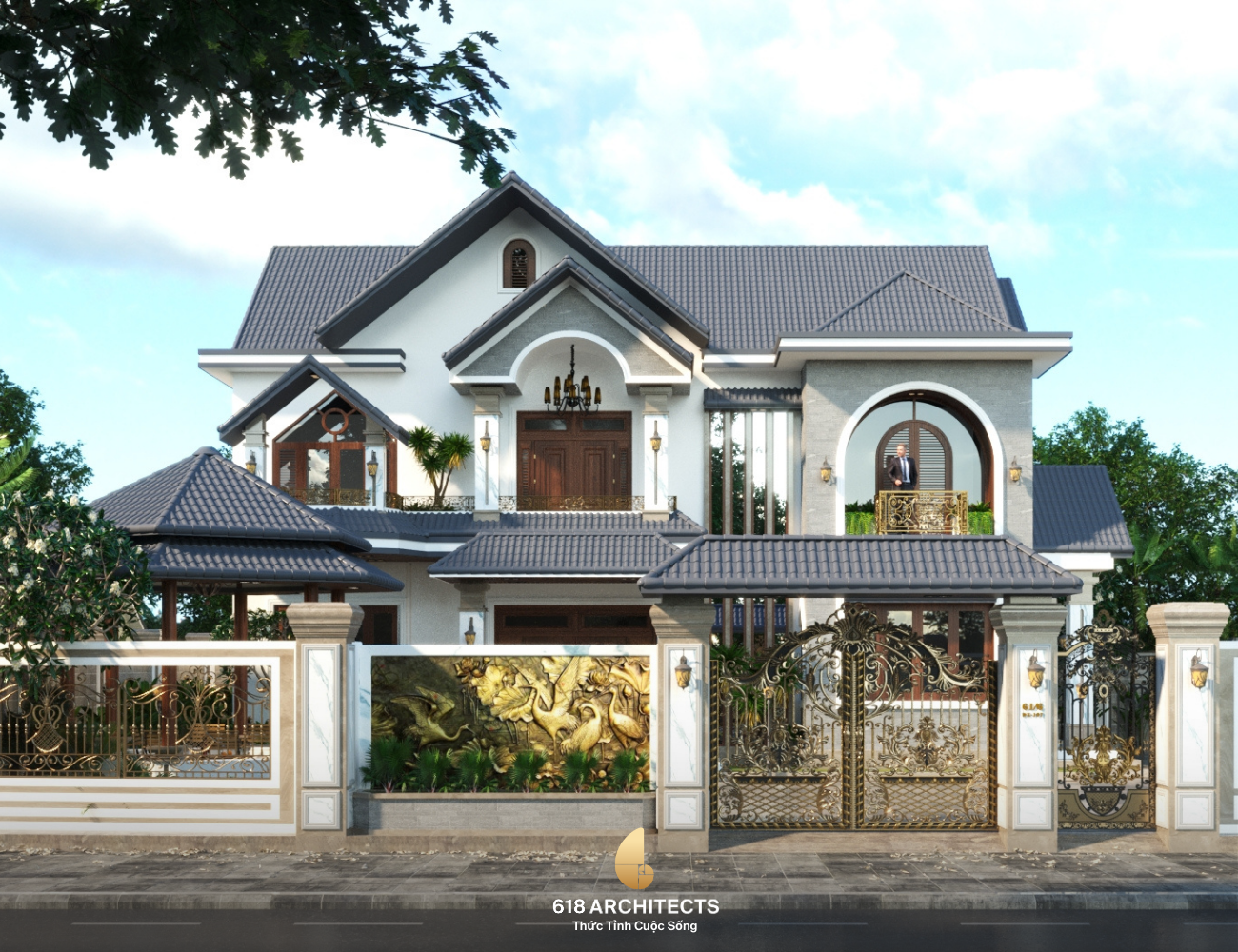 biet-thu-phong-cach-tan-co-dien