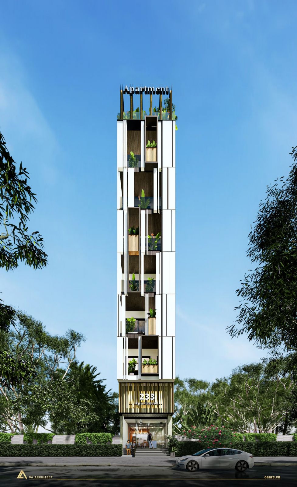 Căn hộ 10 tầng cao cấp - Phong cách Tropical House