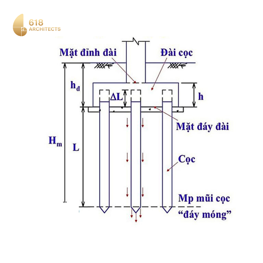 Cấu tạo loại móng cọc trong xây dựng