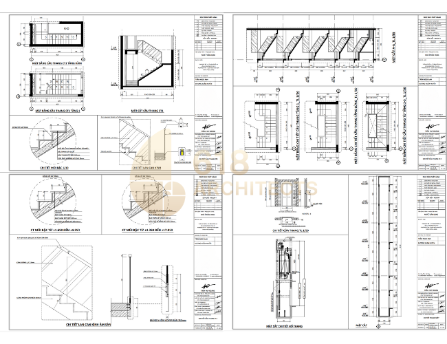 Bản vẽ chi tiết của ngôi biệt thự