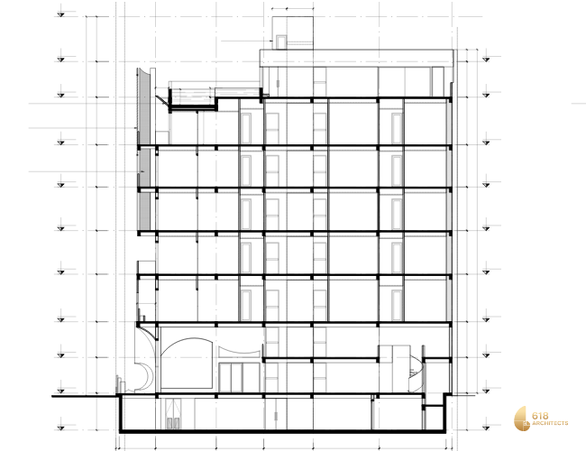 Chiều cao các tầng lầu trong nhà cao tầng thường dao động từ 3.3 đến 3.9 mét