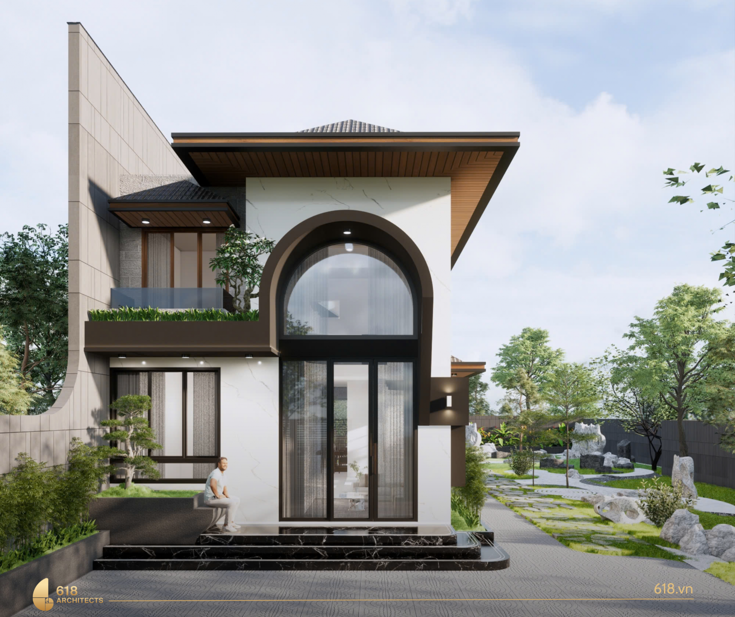 Ngôi nhà có chiều sâu hơn chiều ngang