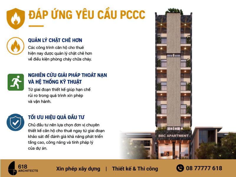 Các công trình căn hộ cho thuê hiện nay được quản lý chặt chẽ hơn về PCCC