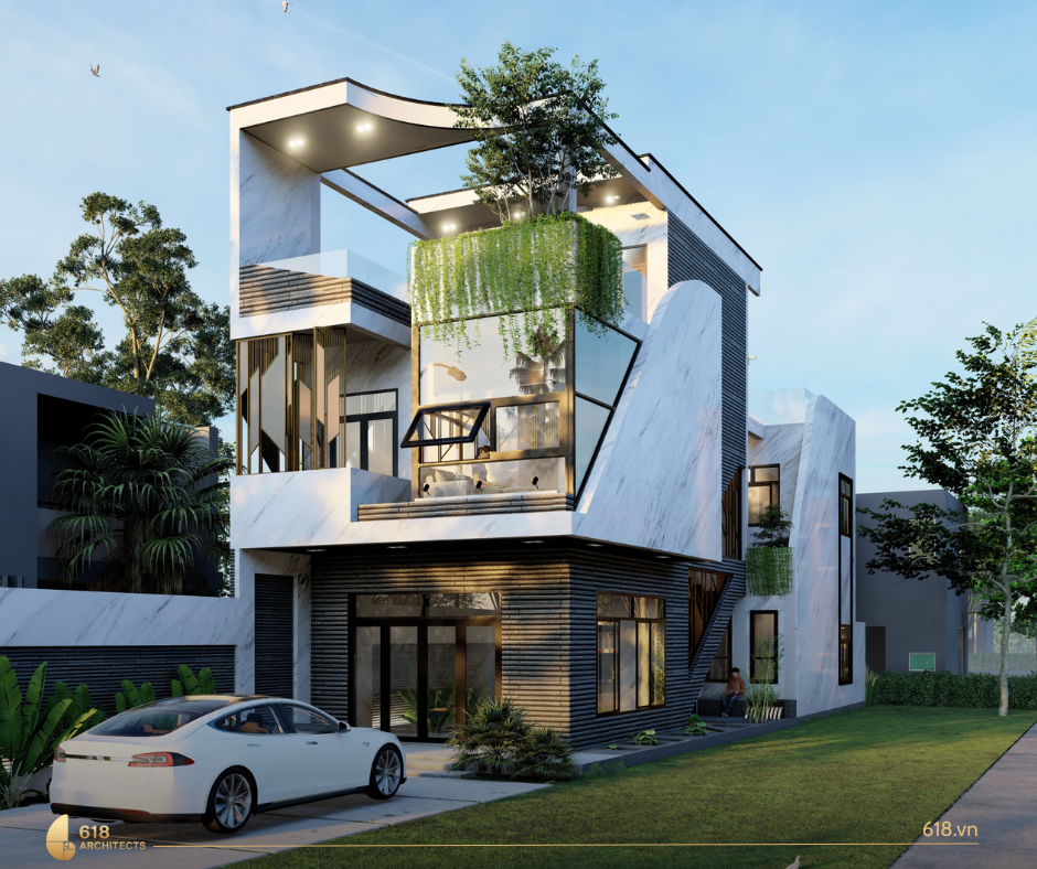 Quy định đua ban công được xác định dựa trên chiều rộng lộ giới đường phố