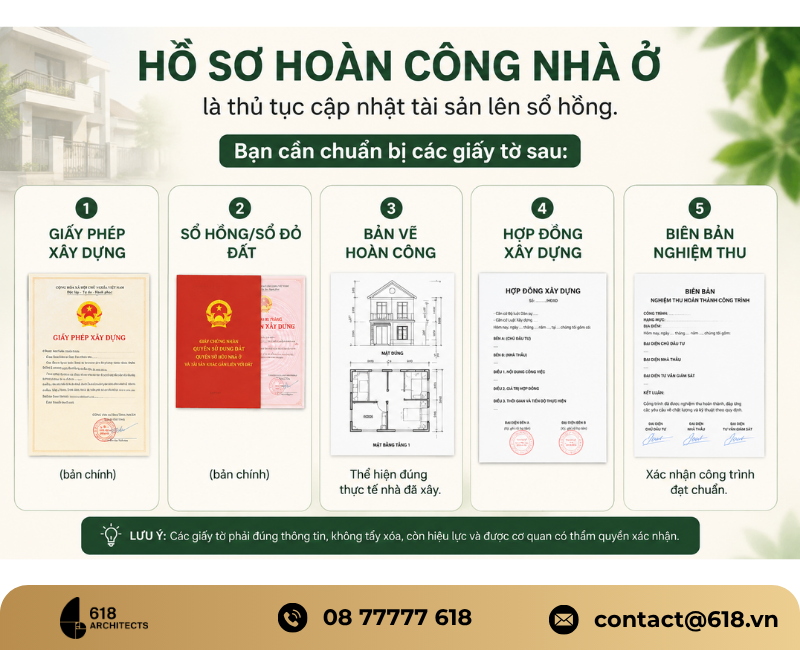 Hồ sơ hoàn công từ 01/7/2026 gồm những gì?