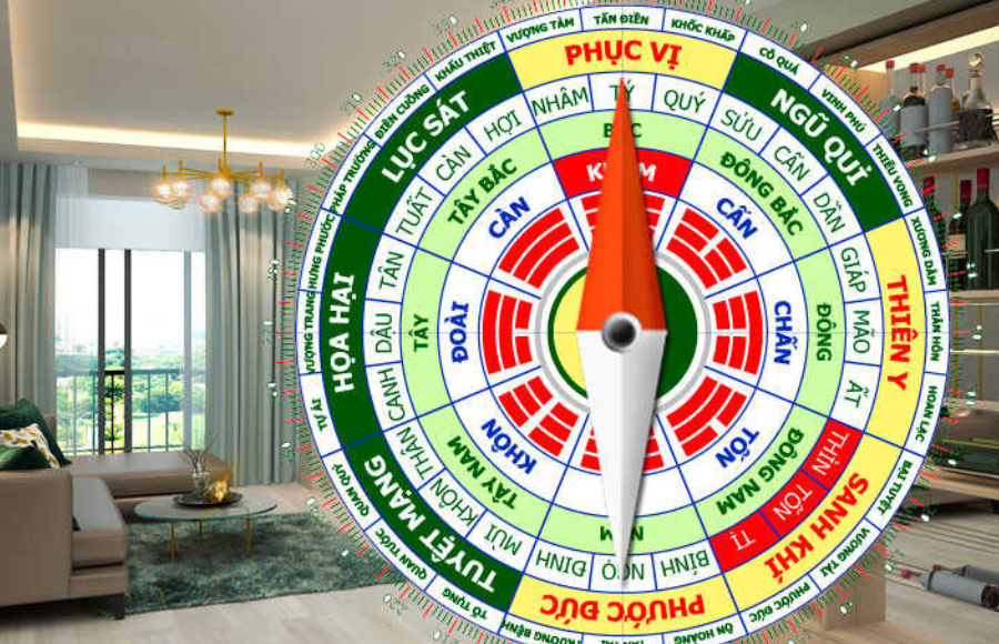 Tuổi Ất Hợi nên bố trí phòng khách theo hướng cát lợi và cùng chiều cửa chính