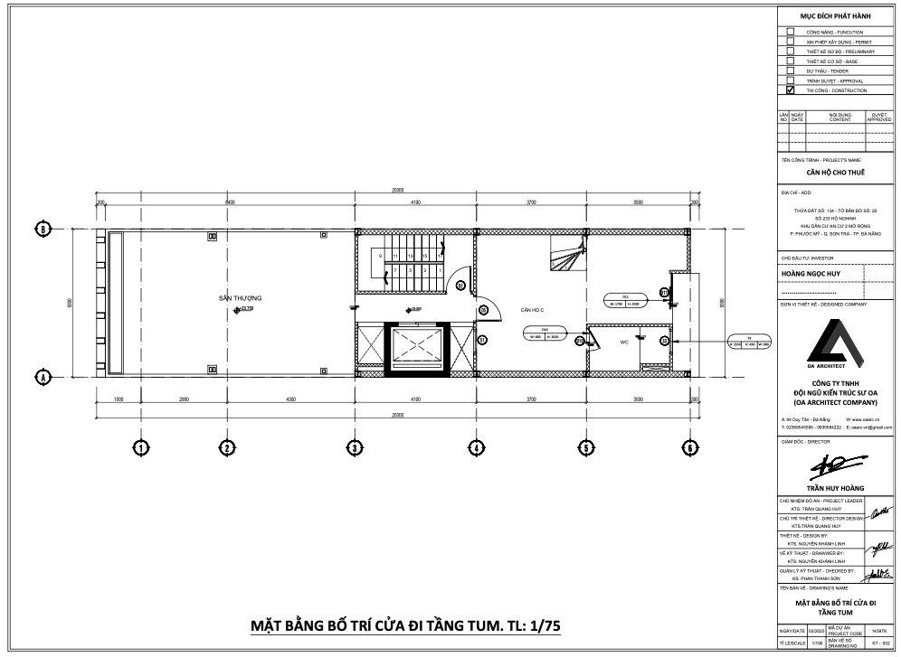 Dự án từ 4 đến 6 tầng cần tối ưu công năng và lối đi hợp lý.