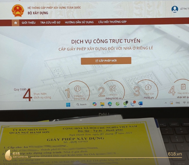 Hướng dẫn nộp hồ sơ xin phép xây dựng online 