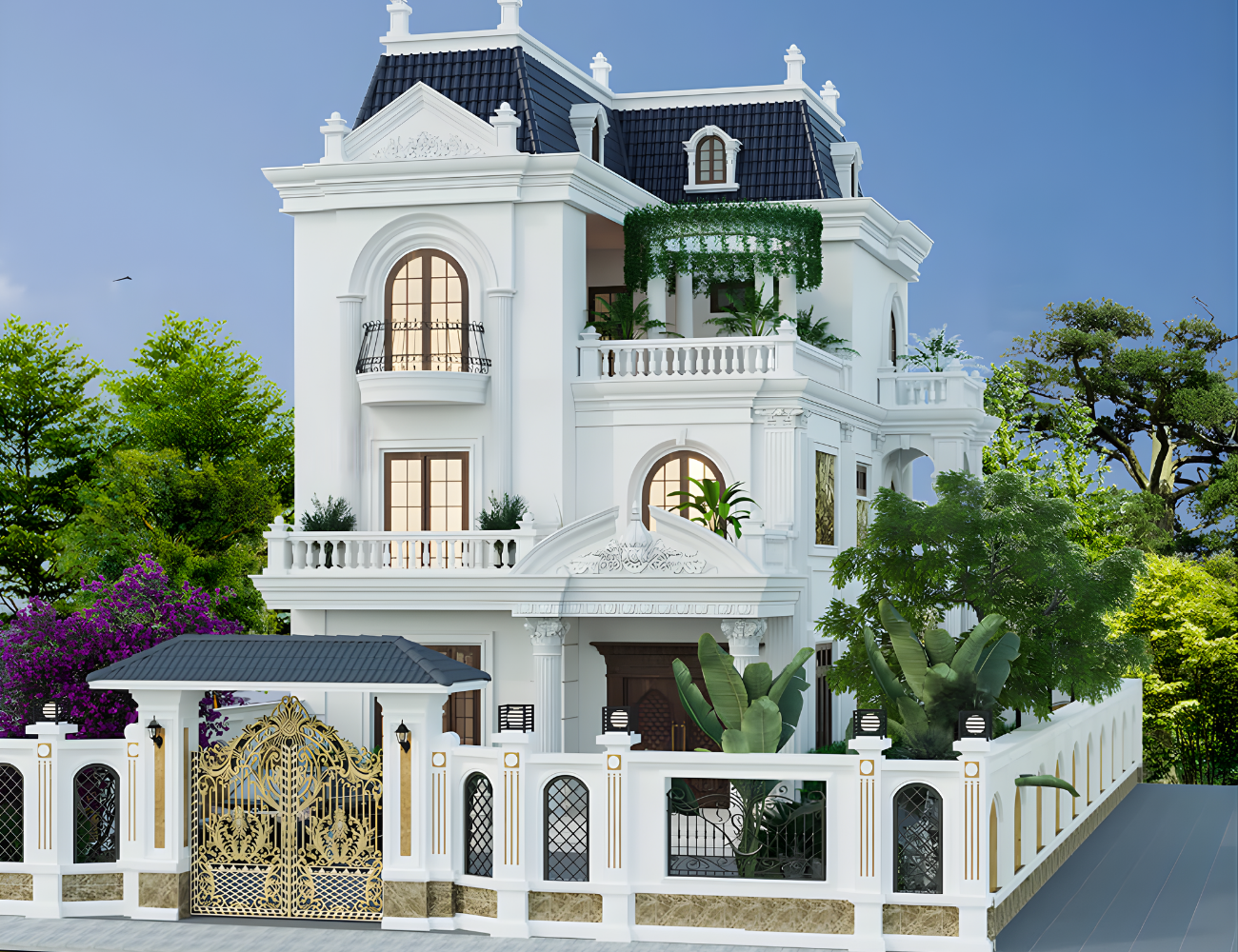 thiet-ke-biet-thu-3-tang-kieu-phap
