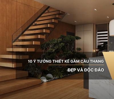 10 ý tưởng thiết kế gầm cầu thang đẹp và độc đáo