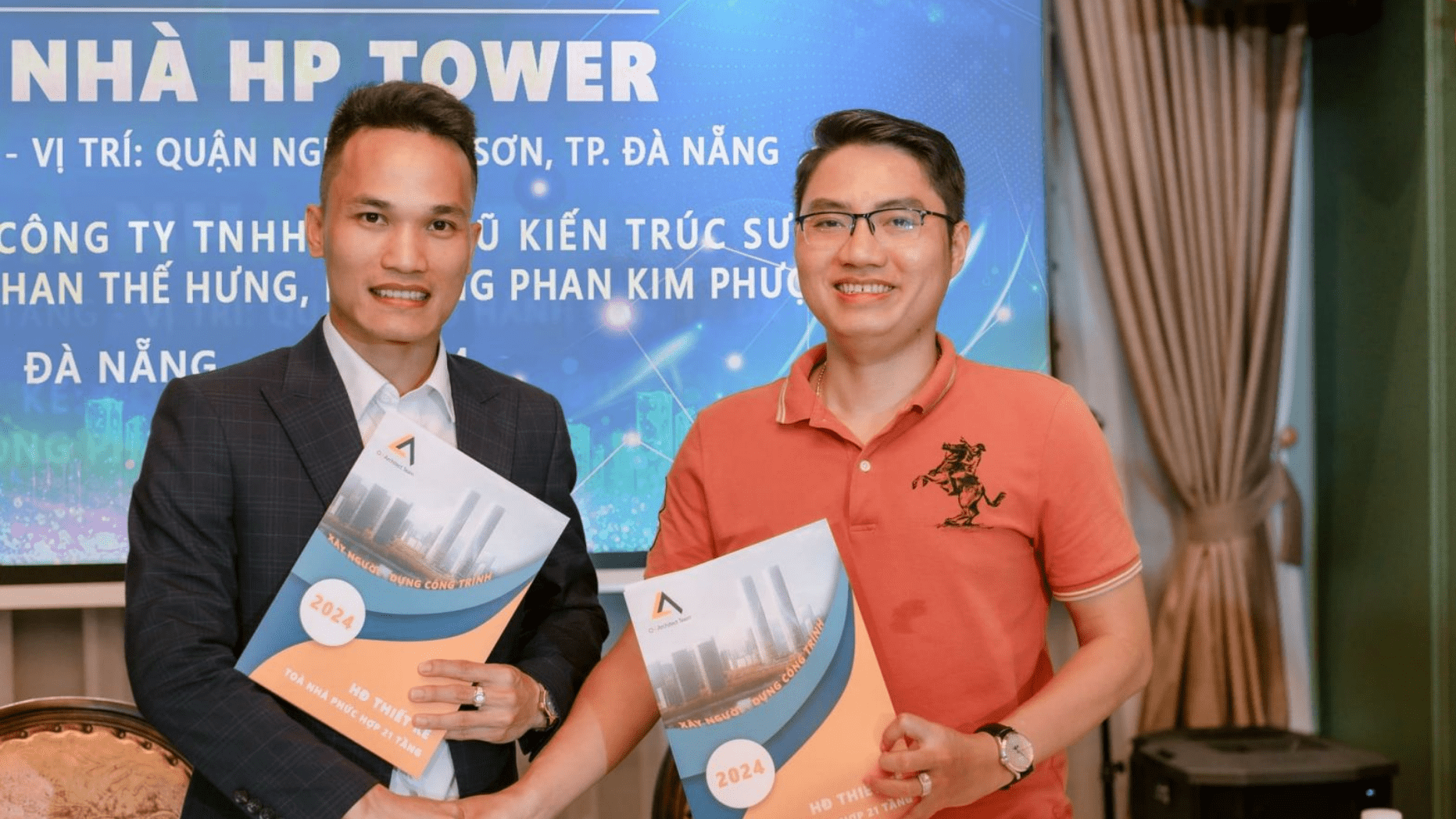 Buổi ký kết hợp tác OA Architect và HP Tower 21 tầng
