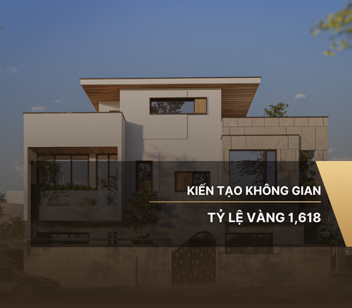 Kiến tạo không gian theo tỷ lệ vàng 1,618