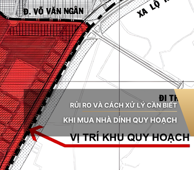 Rủi ro và cách xử lý cần biết khi mua nhà dính quy hoạch